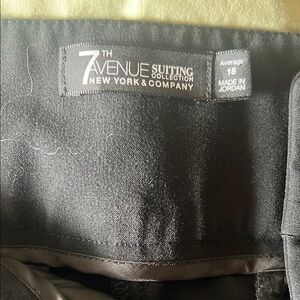 7th Avenue New York & Company Black Pants.